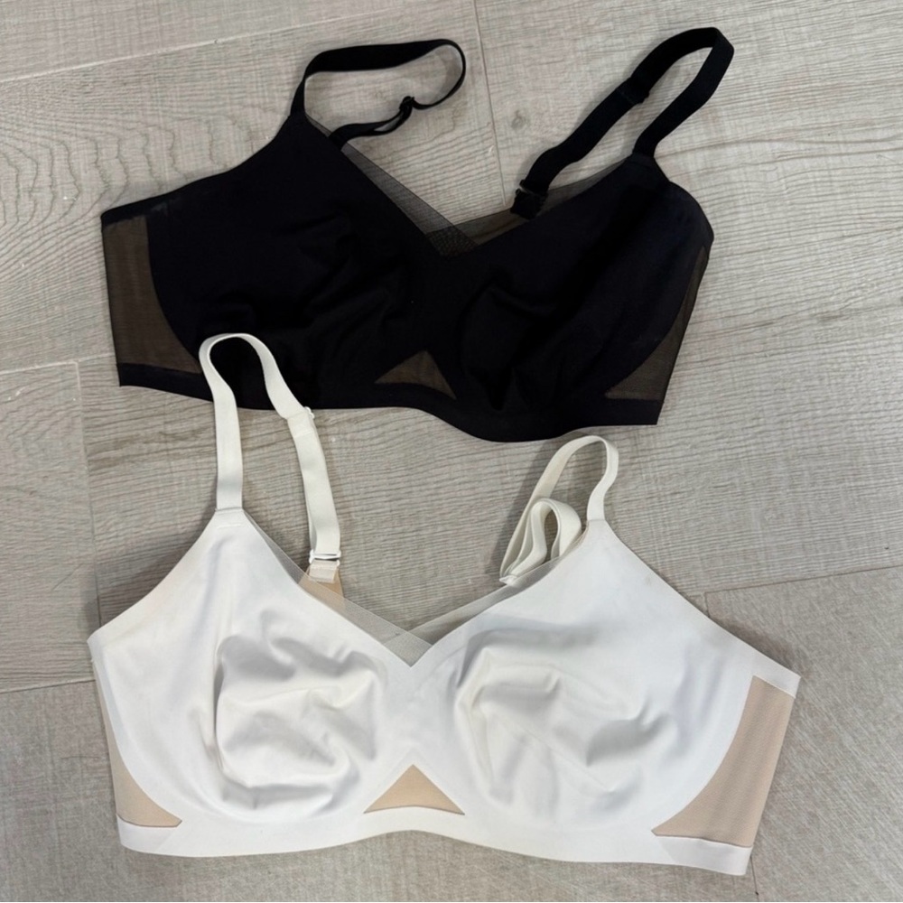 Honeylove Black and White Women's Bra Set
